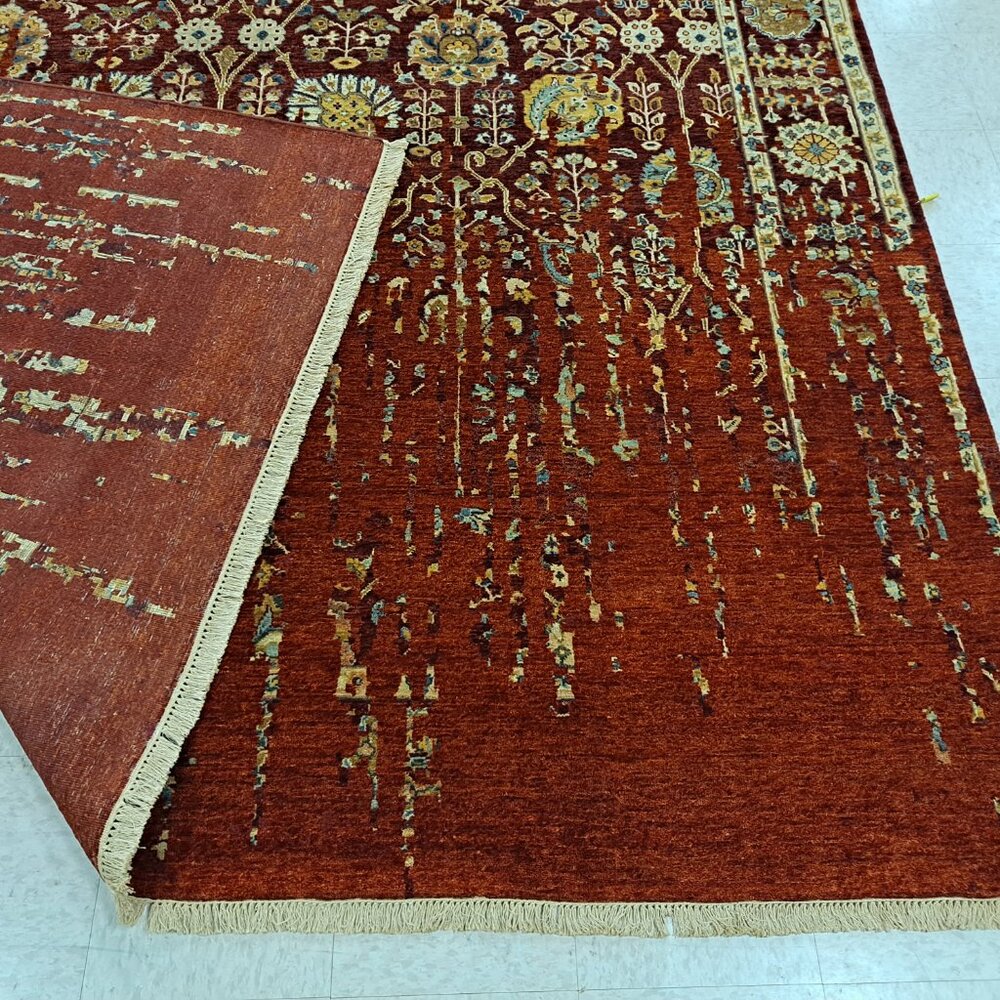 9x12 Rugs Floral Rugs Anatolian Transitional Rug Anatolian Rug Indian Rugs - Picture 5 of 9